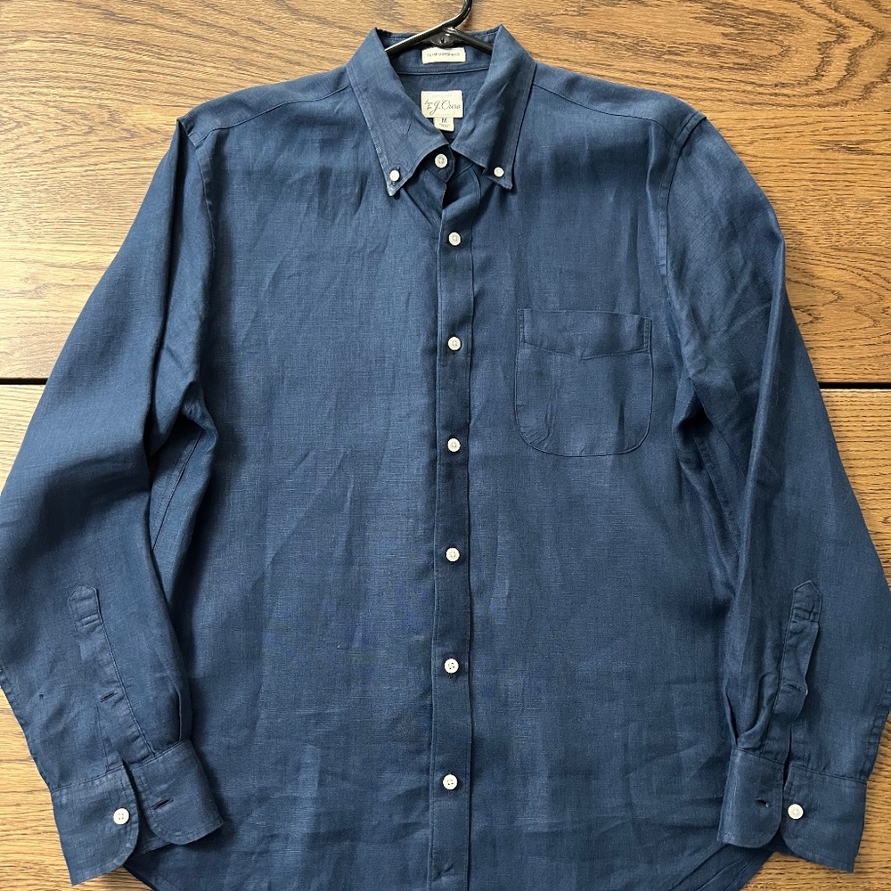 J Crew Men's linen shirt